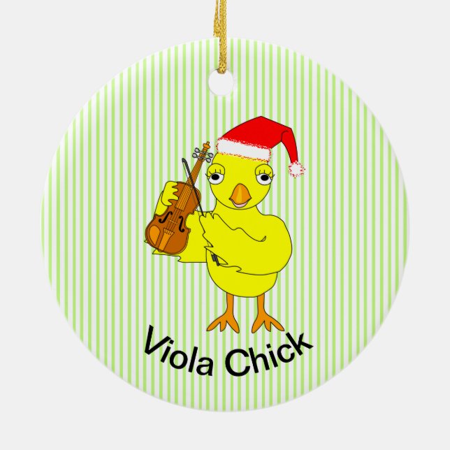 Adorno De Cerámica Viola Chick (Atrás)
