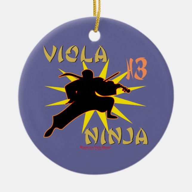 Adorno De Cerámica Viola Ninja (Frente)