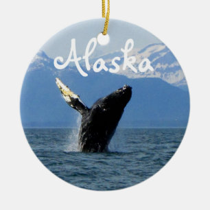 Adorno De Cerámica Violación de la ballena jorobada; Alaska