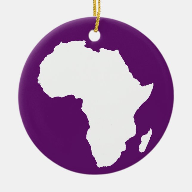 Adorno De Cerámica Violeta africana África audaz (Frente)