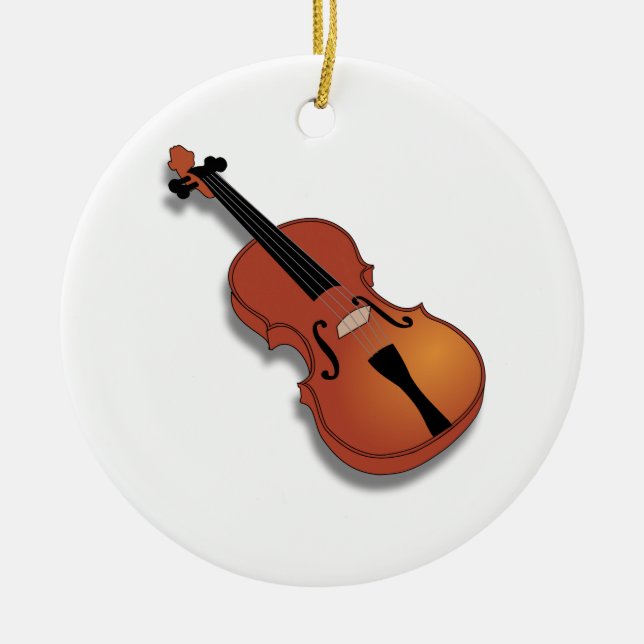Adorno De Cerámica Violin (Frente)