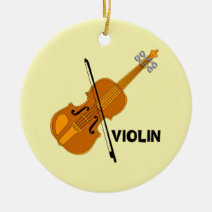 Adorno De Cerámica Violin