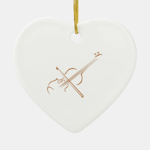 ADORNO DE CERÁMICA VIOLÍN GRANDE