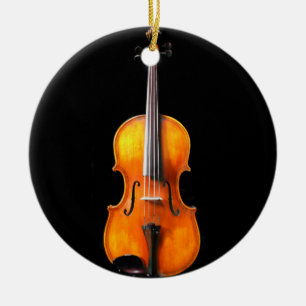 Adorno De Cerámica Violín/ornamento de la viola de Leslie Harlow