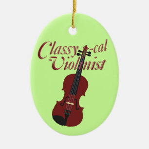Adorno De Cerámica violinista Con clase-caloría