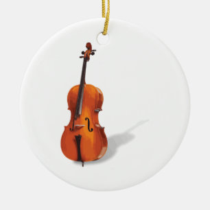 Adorno De Cerámica Violoncelo