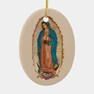 Adorno De Cerámica Virgen de Guadalupe