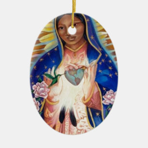 Adorno De Cerámica Virgen María - nuestra señora Of Guadalupe