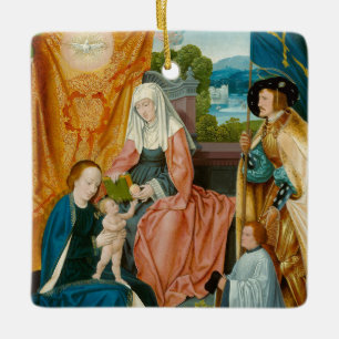 Adorno De Cerámica Virgen y niño - Barthel Bruyn la anciana