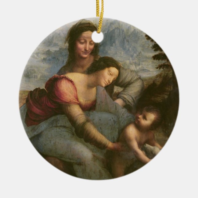 Adorno De Cerámica Virgen y niño con Santa Ana, c.1510 (Frente)