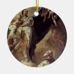 Adorno De Cerámica Virgen y niño que aparecen a St Philip Neri, 172