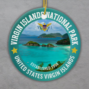 Adorno De Cerámica Virgin Islands National Park Est 1956