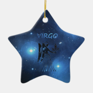 Adorno De Cerámica Virgo de la muestra del zodiaco