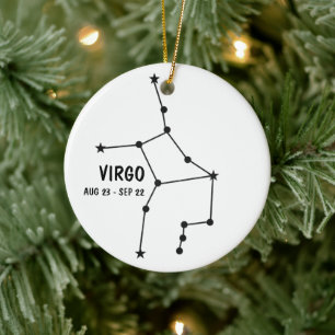 Adorno De Cerámica Virgo Ornament