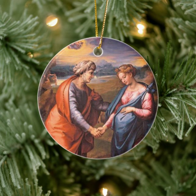 Adorno De Cerámica Visita al personalizable (Árbol)