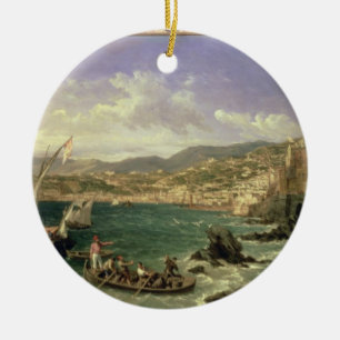 Adorno De Cerámica Vista de Génova, 1854 (aceite en lona)