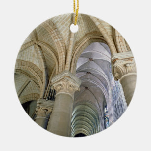 Adorno De Cerámica Vista de la bóveda en el ambulatorio, c.1140-44