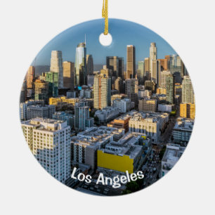 Adorno De Cerámica Vista de la ciudad de Los Ángeles central