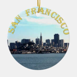 Adorno De Cerámica Vista de la ciudad de San Francisco desde la bahía
