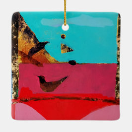 Adorno De Cerámica Vista de ojos de pájaros