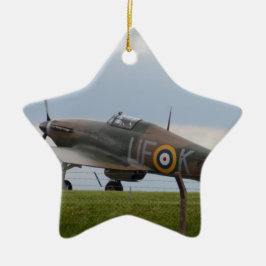 Adorno De Cerámica Vista de tres cuartos del Hawker Hurricane