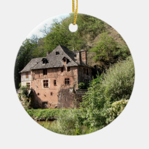 Adorno De Cerámica Vista de una casa señorial (foto)