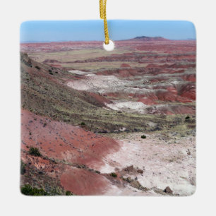 Adorno De Cerámica Vista del borde del desierto pintado