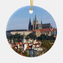Vista del casco antiguo y del castillo de Praga, R