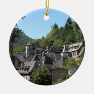 Adorno De Cerámica Vista del pueblo medieval (foto)