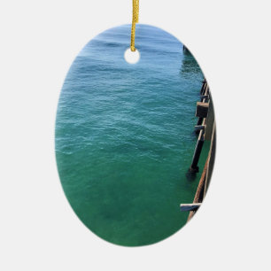 Adorno De Cerámica Vista desde el muelle, Newport Beach, California