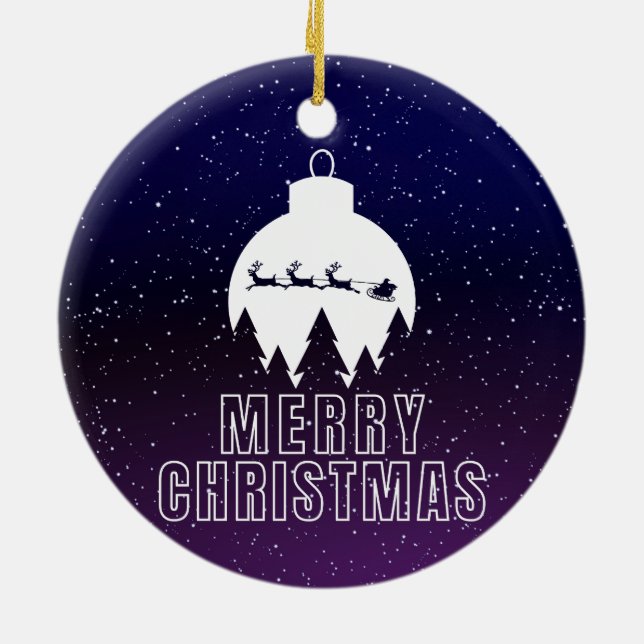 Adorno De Cerámica Vista espléndida de Santa Sofía y Medianoche (Atrás)