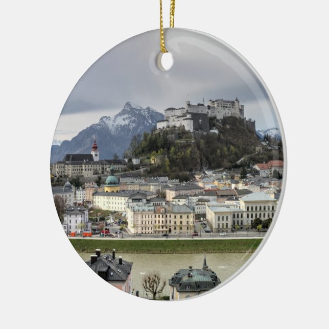 Adorno De Cerámica Vista sobre Salzburgo Austria (Izquierda)