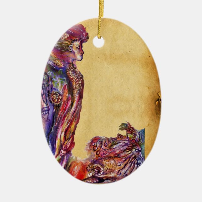 ADORNO DE CERÁMICA VIVIENE Y MERLIN (Frente)