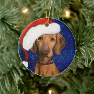 Adorno De Cerámica Vizsla