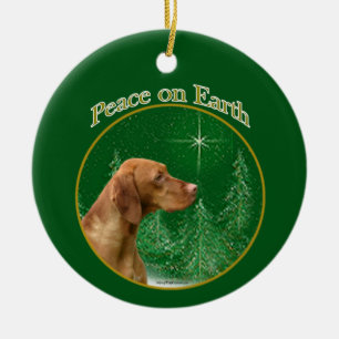 Adorno De Cerámica Vizsla Peace