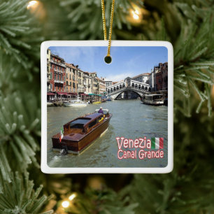 Adorno De Cerámica VNT040 VENECIA, Panorama, Véneto, Italia,