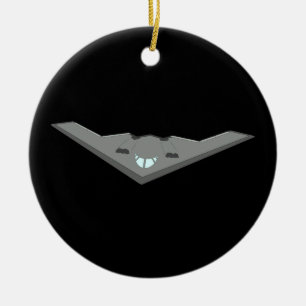 Adorno De Cerámica Volador Stealth Bomber personalizable B2