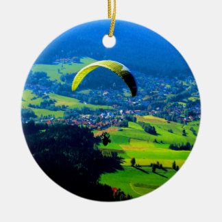 Adorno De Cerámica volar a la libertad parapente deportes montaña vie
