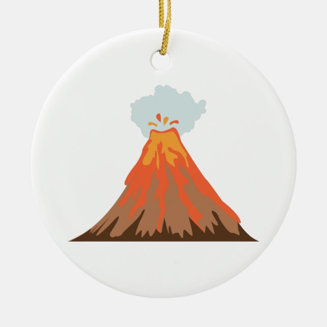 Adorno De Cerámica Volcán (Frente)