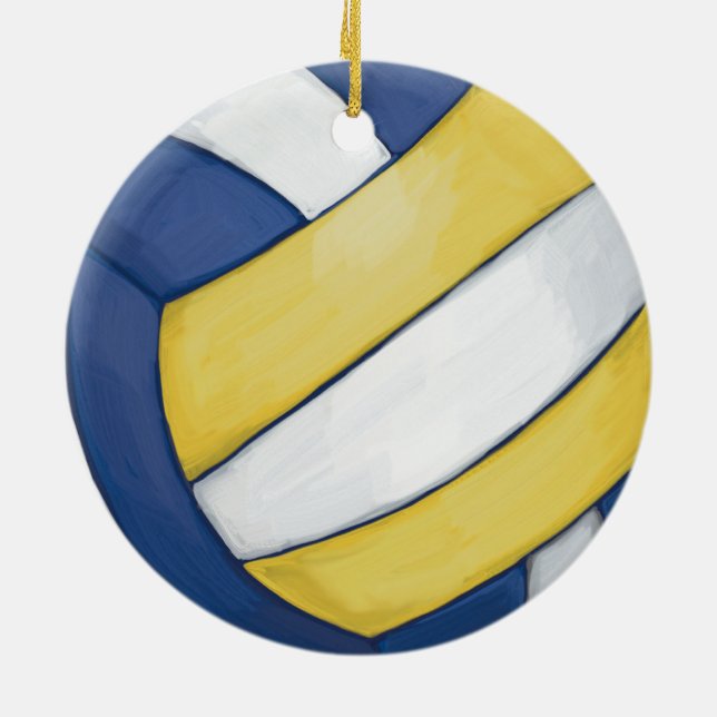Adorno De Cerámica Voleibol (Atrás)