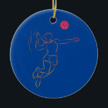 Adorno De Cerámica Voleibol Chica Cute Beach<br><div class="desc">Las Mujeres Cute Voleibol Chica De Playa Sirven Regalo. Regalo perfecto para tu padre, mamá, papá, hombres, mujeres, amigos y familiares en el Día de Acción de Gracias, Día del Navidad, Día de la Madre, Día del Padre, 4 de julio de 1776 Día independiente, Día de los Veteranos, Día de...</div>