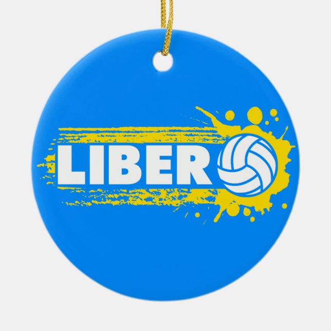 Adorno De Cerámica Voleibol de Libero (Frente)