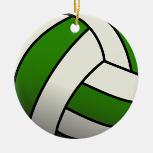 Adorno De Cerámica Voleibol verde