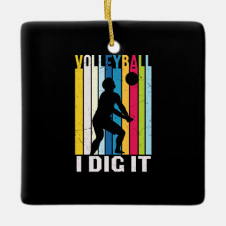 Adorno De Cerámica Voleibol | Voleibol I Dig It