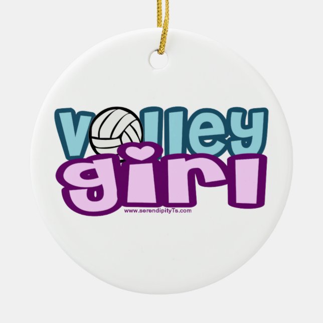 Adorno De Cerámica Volley Chica (Frente)