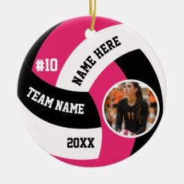 Adorno De Cerámica Volleyball Ornaments Team Player Sports For Her