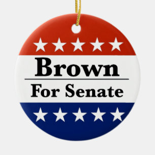 Adorno De Cerámica Volver a elegir a Sherrod Brown al Senado de los E