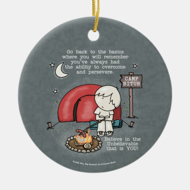 Adorno De Cerámica Volver a lo básico (Frente)