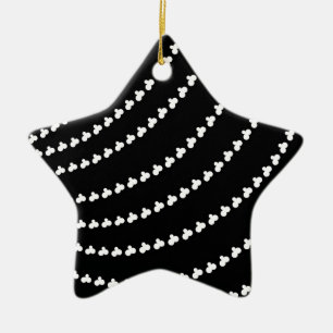 Adorno De Cerámica Vortex blanco