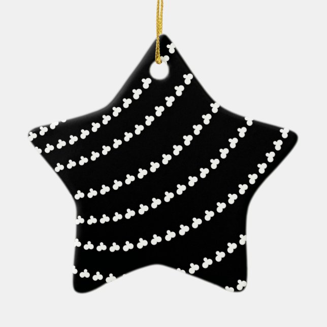 Adorno De Cerámica Vortex blanco (Frente)